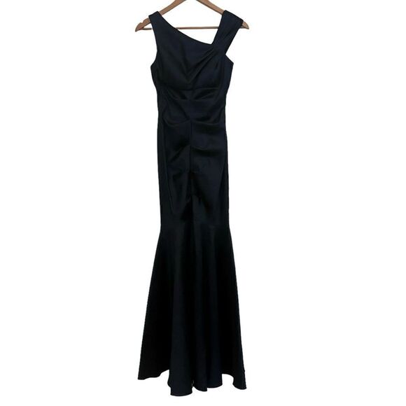 Xscape Women’s Iridescent Blue Maxi Mermaid Formal Gown Dress 4 - Picture 1 of 8